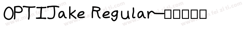 OPTIJake Regular字体转换